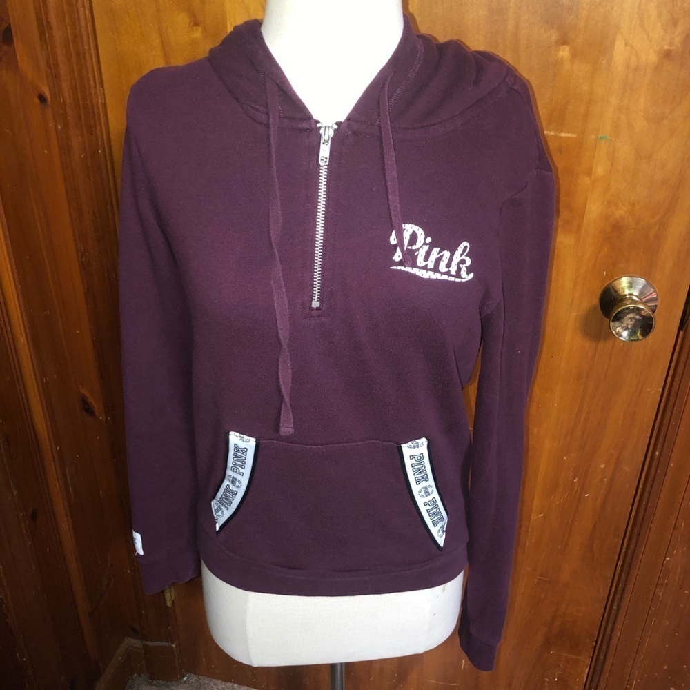 Victoria’s secret burgundy pullover hoodie xs